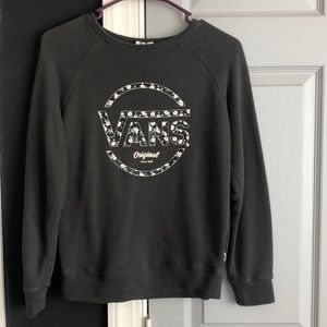 Vans floral lettered long sleeve shirt